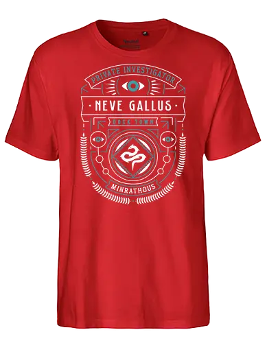 Minrathous Private Investigator Crest - dragon, veilguard, veil guard, video game, coffee, gaming, gamer, lyrium dagger, age, emmrich volkarin, rook, manfred, lucanis, bellara lutare, neve gallus, rpg, inquisition - Fairtrade T-Shirt
