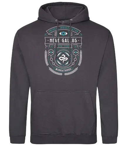 Minrathous Private Investigator Crest - dragon, veilguard, veil guard, video game, coffee, gaming, gamer, lyrium dagger, age, emmrich volkarin, rook, manfred, lucanis, bellara lutare, neve gallus, rpg, inquisition - Standard Hoodie
