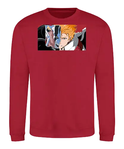 Half Hollow - anime, manga, ichigo, hollow, shinigami - Sweatshirt