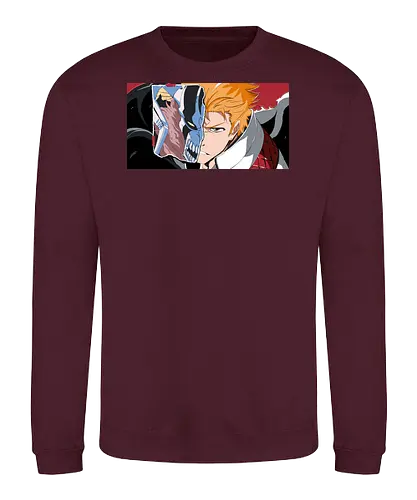 Half Hollow - anime, manga, ichigo, hollow, shinigami - Sweatshirt