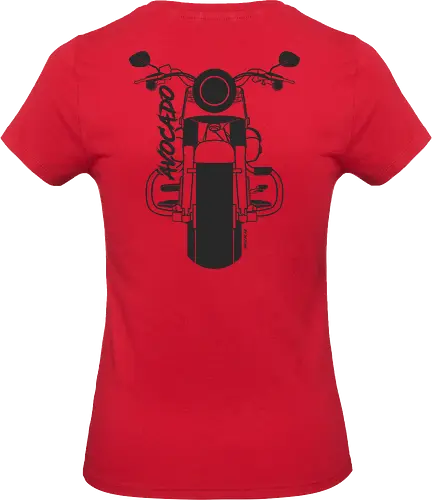 Harley Davidson Fat Boy Luca Schwarz - Saisonstart2025, motorrad, bike, biker, Bremen, Niedersachsen, Oldenburg, Leer, Norden, Emsland, Cloppenburg - Standard T-Shirt (Frauen)