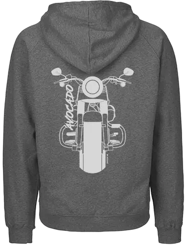 Harley Davidson Fat Boy Luca Weiß - Saisonstart2025, motorrad, bike, biker, Bremen, Niedersachsen, Oldenburg, Leer, Norden, Emsland, Cloppenburg - Fairtrade Hoodie