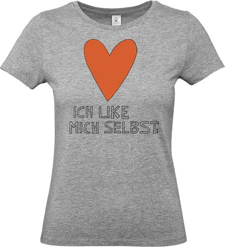 Ich like mich selbst - Liebe, Selbstliebe, Herz, Seele, Love, Spiritualität, Mannmitherz, Fraumitherz, Menschmitherz, selflove - Standard T-Shirt (Frauen)