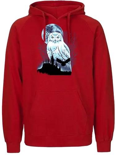 Snowy Owl - Snow, Owl, Winter, Bird - Fairtrade Hoodie