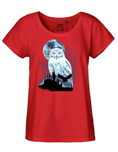 Snowy Owl - Snow, Owl, Winter, Bird - Fairtrade Girl Shirt