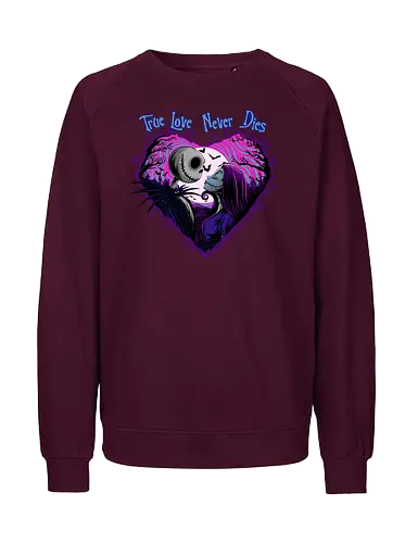 True Love - Jack, Sally, Nightmare - Fairtrade Sweatshirt