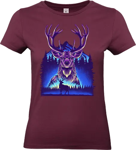 Winter Deer - Winter, Deer, Snow - Standard T-Shirt (Frauen)