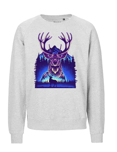 Winter Deer - Winter, Deer, Snow - Fairtrade Sweatshirt