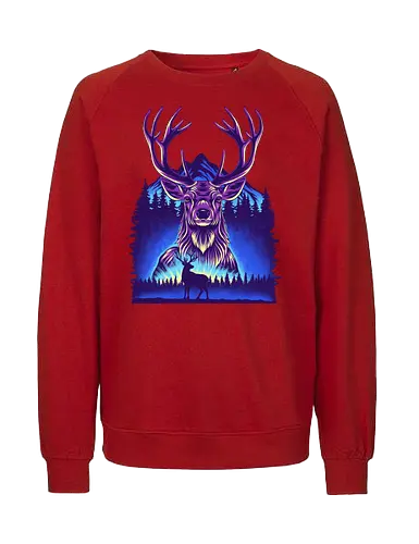 Winter Deer - Winter, Deer, Snow - Fairtrade Sweatshirt