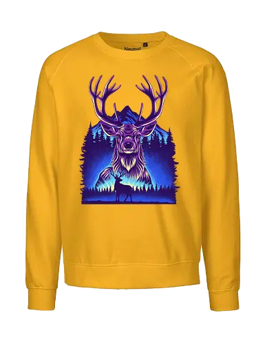 Winter Deer - Winter, Deer, Snow - Fairtrade Sweatshirt