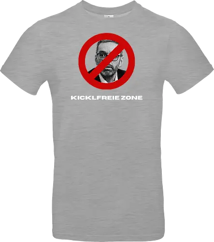 Kicklfreie Zone Weisse Schrift