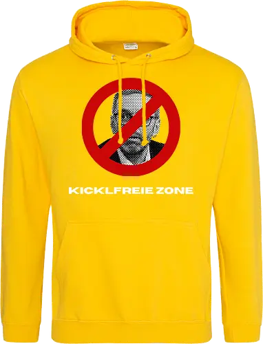 Kicklfreie Zone Weisse Schrift