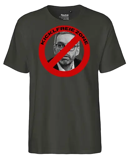 Kicklfreie Zone Variante 1 - Antifaschismus, FPÖ Nein Danke, Politik - Fairtrade T-Shirt