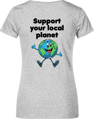 Support your local planet (hell, Rückendruck)