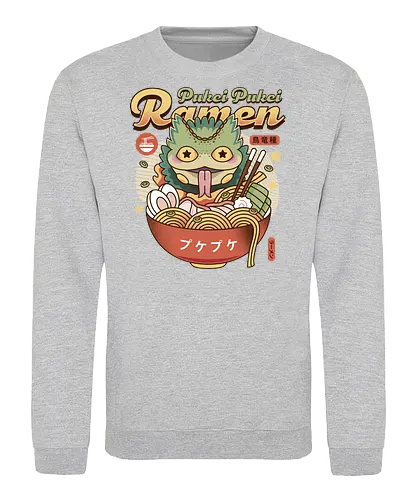Pukei Pukei Ramen Vintage - pukei pukei, pukei, pukeipukei, bird, monster, bird wyvern, monster, hunting, world, wilds, game, gamer, gaming, gamers, video game, video games, beast, poison, paolumu, iceborne, palico, wyvern, bazelgeuse, rajang, kushala daora, ramen, noodles, ramen bowl, japan, japanese food - Sweatshirt