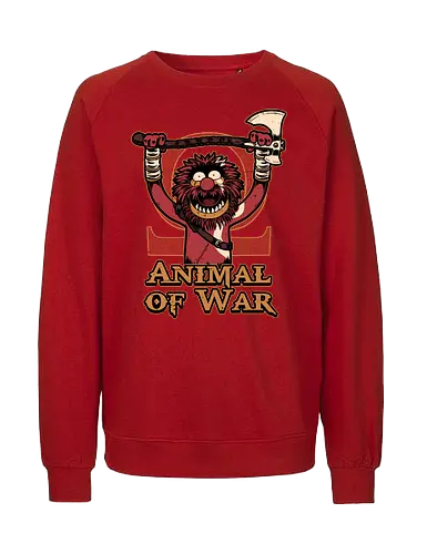 Animal of War Game - Retro, Retro Vintage, Vintage, Barbarian, Greek Mythology, Greek, Norse, Puppets, Puppet, Tv Show, Video Games, Video Game, Game, Classic - Fairtrade Sweatshirt
