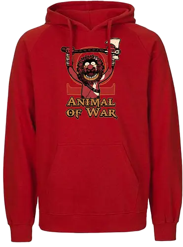 Animal of War Game - Retro, Retro Vintage, Vintage, Barbarian, Greek Mythology, Greek, Norse, Puppets, Puppet, Tv Show, Video Games, Video Game, Game, Classic - Fairtrade Hoodie