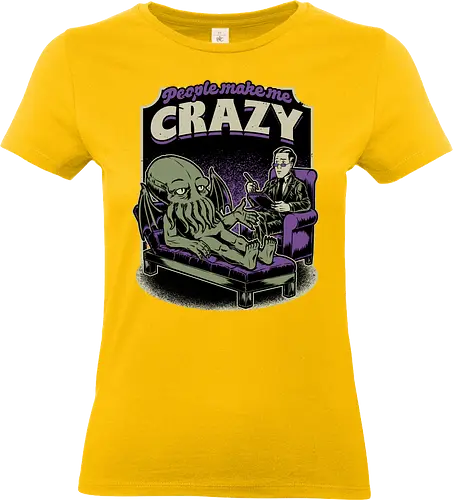 Lovecraft Cthulhu Therapy - Lovecraft, Cthulhu, Therapy, cosmic horror, horror, H.P. Lovecraft, books, Great Old Ones, shrink, psychologists, psychiatrists, ancient gods, funny, fun, bookworm, Cthulhu, people, crazy - Standard T-Shirt (Frauen)