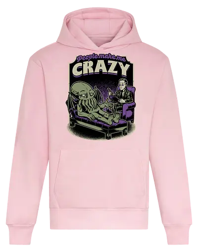 Lovecraft Cthulhu Therapy - Lovecraft, Cthulhu, Therapy, cosmic horror, horror, H.P. Lovecraft, books, Great Old Ones, shrink, psychologists, psychiatrists, ancient gods, funny, fun, bookworm, Cthulhu, people, crazy - Heavyweight Hoodie