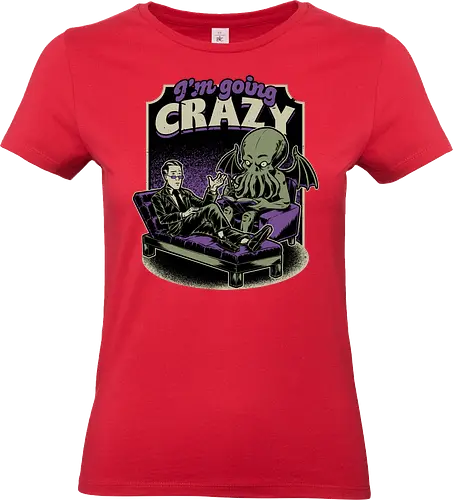 Lovecraft Therapy - Lovecraft, Cthulhu, Therapy, cosmic horror, horror, H.P. Lovecraft, books, Great Old Ones, shrink, psychologists, psychiatrists, ancient gods, funny, fun, bookworm, Cthulhu, people, crazy - Standard T-Shirt (Frauen)