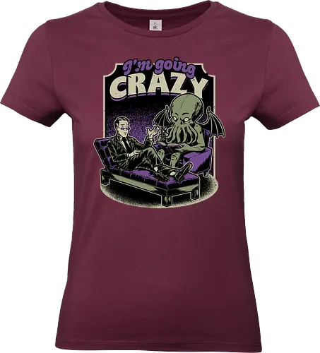 Lovecraft Therapy - Lovecraft, Cthulhu, Therapy, cosmic horror, horror, H.P. Lovecraft, books, Great Old Ones, shrink, psychologists, psychiatrists, ancient gods, funny, fun, bookworm, Cthulhu, people, crazy - Standard T-Shirt (Frauen)