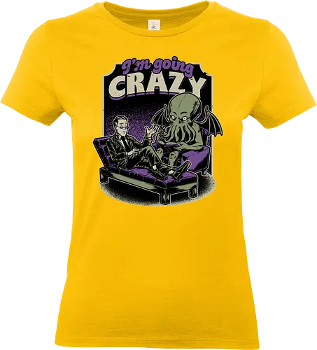 Lovecraft Therapy - Lovecraft, Cthulhu, Therapy, cosmic horror, horror, H.P. Lovecraft, books, Great Old Ones, shrink, psychologists, psychiatrists, ancient gods, funny, fun, bookworm, Cthulhu, people, crazy - Standard T-Shirt (Frauen)