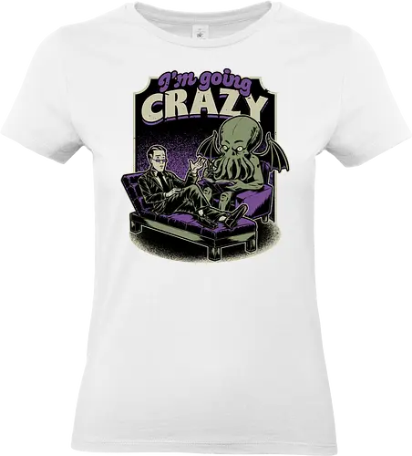 Lovecraft Therapy - Lovecraft, Cthulhu, Therapy, cosmic horror, horror, H.P. Lovecraft, books, Great Old Ones, shrink, psychologists, psychiatrists, ancient gods, funny, fun, bookworm, Cthulhu, people, crazy - Standard T-Shirt (Frauen)
