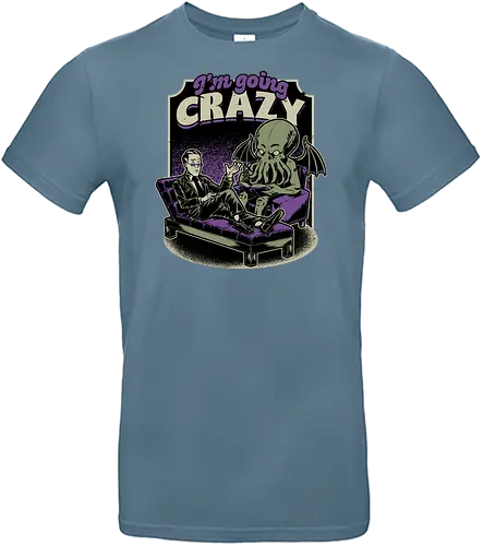 Lovecraft Therapy - Lovecraft, Cthulhu, Therapy, cosmic horror, horror, H.P. Lovecraft, books, Great Old Ones, shrink, psychologists, psychiatrists, ancient gods, funny, fun, bookworm, Cthulhu, people, crazy - Standard T-Shirt