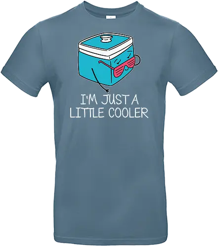 I'm Just a Little Cooler - cooler, cartoon, sunglasses, humor, pun, typography, fun, playful, caption, character - Standard T-Shirt