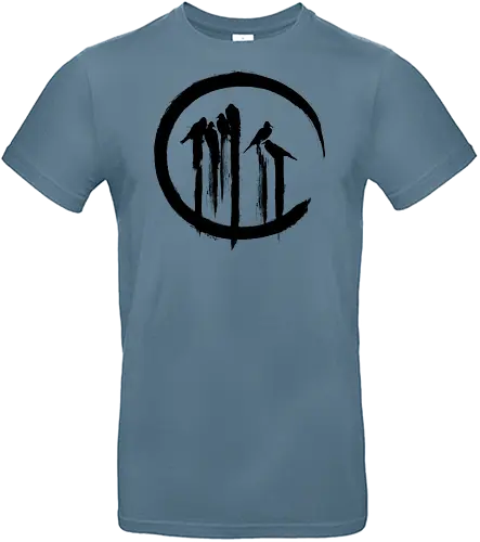 Japanese Crows - crows, crow, birds, japan, japanese, asia, sumi e, painted - Standard T-Shirt
