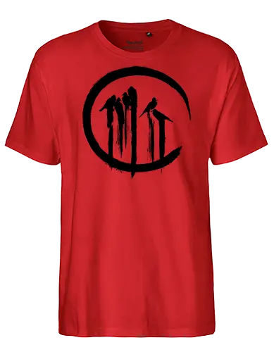 Japanese Crows - crows, crow, birds, japan, japanese, asia, sumi e, painted - Fairtrade T-Shirt