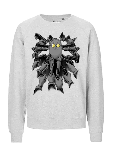 sakamoto vs everybody  - anime, manga, revenge, knight, darkart, illustration, cool, legend, hunter, sakamoto, hitman, fatman, father - Fairtrade Sweatshirt