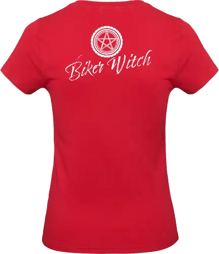 BikerWitch Weiß - BikerWitch, Motodoggy - Standard T-Shirt (Frauen)
