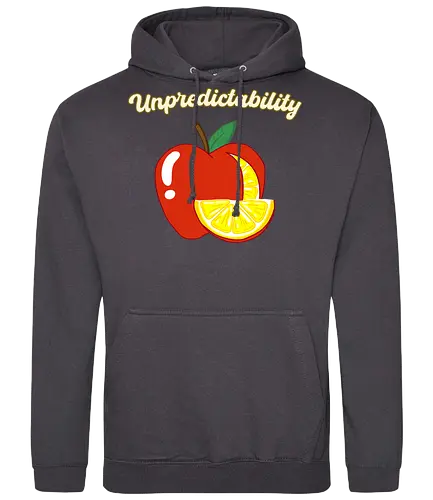 Unpredictability (Unvorhersehbarkeit) - Kunst, Boho, minimalistisch, Frucht, Apfel, Zitrone, Surrealismus, kreativ, unvorhersehbar, einzigartig, inspirational, boho, cute, decor, Design, Ästhetik, Humor, Illustration, modern, verspielt, Überraschung, Trend, Inspiration, symbolisch, motivation, motivational, inspiration - Standard Hoodie