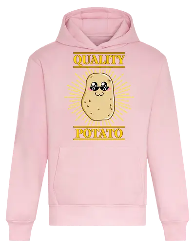 Kawaii Quality Potato (Kawaii Qualitätskartoffel) - Kartoffel, kawaii, süß, lustig, Gemüse, Essen, Sonnenbrille, cool, Premium, Qualität, Cartoon, niedlich, Humor, Foodie, vegetarisch, vegan, Bauer, Landwirtschaft, Ernte, Charakter, Pommes, snack, chips - Heavyweight Hoodie