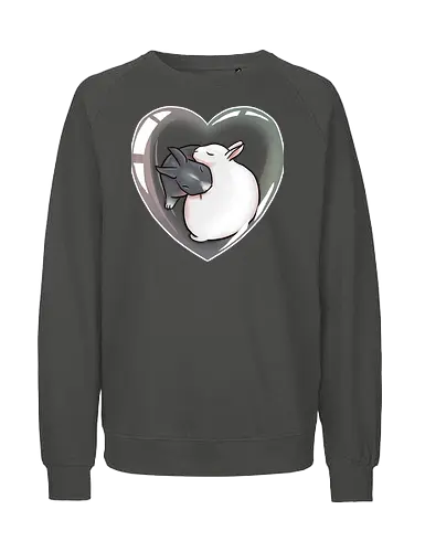 Cuddle Bunnies - kaninchen, süß, seifenblase, herz, zwergkaninchen, bunny - Fairtrade Sweatshirt