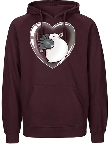 Cuddle Bunnies - kaninchen, süß, seifenblase, herz, zwergkaninchen, bunny - Fairtrade Hoodie