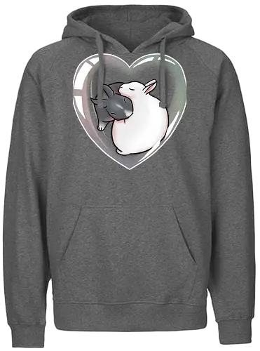 Cuddle Bunnies - kaninchen, süß, seifenblase, herz, zwergkaninchen, bunny - Fairtrade Hoodie