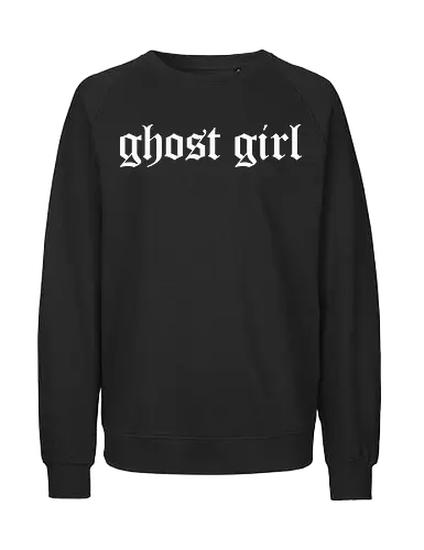 Ghost Girl 🖤 - Ghost Girl, Dark, Aesthetic - Fairtrade Sweatshirt
