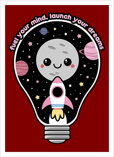 Kawaii Space Lightbulb