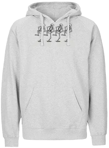 Bony Road! - the-skeleton-dance, silly-symphonies, public-domain, funny, dance, skull, nostalgia, retro, music, the-beatles - Fairtrade Hoodie