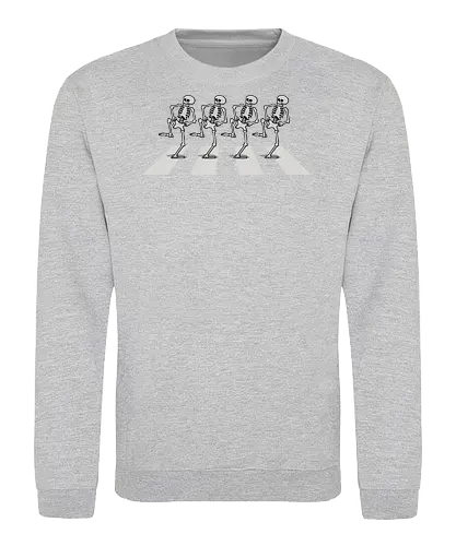 Bony Road! - the-skeleton-dance, silly-symphonies, public-domain, funny, dance, skull, nostalgia, retro, music, the-beatles - Sweatshirt