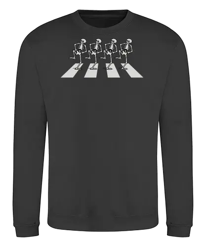Bony Road! - the-skeleton-dance, silly-symphonies, public-domain, funny, dance, skull, nostalgia, retro, music, the-beatles - Sweatshirt