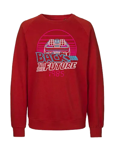 Back to the 80s - bttf, 1985, 1980s, Future - Fairtrade Sweatshirt