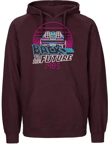 Back to the 80s - bttf, 1985, 1980s, Future - Fairtrade Hoodie