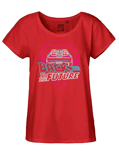 Back to the 80s - bttf, 1985, 1980s, Future - Fairtrade Girl Shirt