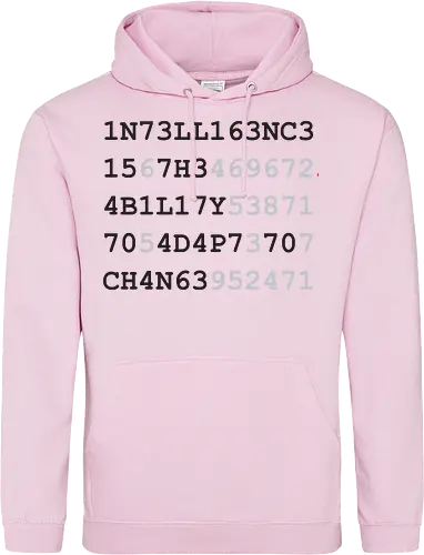 intelligence schwarze Schrift
