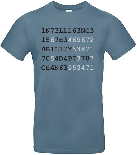 intelligence schwarze Schrift - Statemen, Geschenk, Lustig, witzig, provokant, Lehrer, Erzieher, Erzieherin, Arbeitskollege, Kollegin, Kollege, Geburtstag, intelligence, schlau, Nerd, Student, IT, Gehirn - Standard T-Shirt