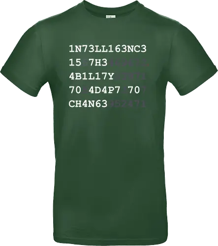 Intelligence weiße Schrift