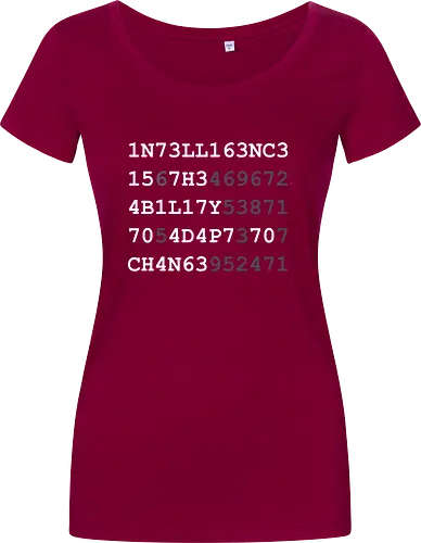 Intelligence weiße Schrift